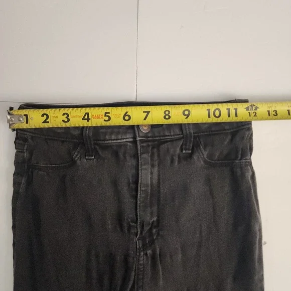 D22  Hollister‎ Womens Ultra High Rise Jean Legging Black Wash Size 25W 30L - Picture 6 of 9